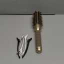 AIMIKE Round Brush for Blow Out, Small Round Hair Brush Nano Thermal Ceramic & Ionic Tech, for Blow Drying & Styling, Curling and Shine - 2.4 inch Barrel w/Boar Bristles