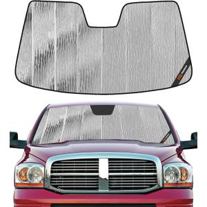 Pigenius Windshield Sun Shade for Dodge Ram 1500 2002-2008 Front Window Sunshade - AstraGuard