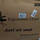TRALT Office Chair - Ergonomic Desk Chair with Adjustable Lumbar Support, Mesh Computer Chair, Executive Chairs for Home Office Comfortable Lumbar Support (Black), Pack of 1
