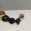 MICTUNING 15A 72 Inch AC Port Plug with Heavy Duty Integrated Extension Cord with Water Resistant Cap and Hole Saw - Black