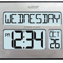 Atomic Digital Wall Clock With Backlight For Low Vision- 2In. Display