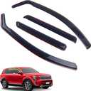 in-Channel Rain Guards 4-Piece Compatible with 2020-2025 Kia Telluride Window Visors Side Window Deflectors Vent Visor Shield Shade