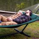 Hammocks Extra Large Double Hammock with 12 ft Stand, Dark Green