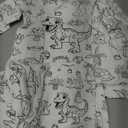  Dinosaur World Girls Long Sleeve Pajama Cozy 2 Piece 8y