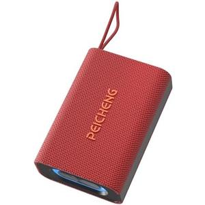 PEICHENG Speaker, Portable Wireless Bluetooth Speakers, Waterproof Loud Stereo Sound with RGB Lights TWS Long Playtime for Home/Party/Outdoor, Electronic Gadgets(1PCS, Red)