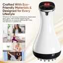 Lymphatic Drainage Massager, Anti Cellulite Massage Tool & Body Sculpting Machine with 30-Level Microcurrent, Light, Heat & Vibration for Legs, Arms & Belly, Helps Reduce Stretch Marks & Cellulite