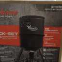 WILDGAME INNOVATIONS Quick-Set 225 lb Game Feeder with Digital Timer | Durable Tripod Corn/Pellet Hunting Feeder with 1-4 Feed Times & 30-feet Radius