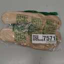 Coutgo Women's Kitten Heel Flip Flops Slip On Thong Slide Sandals Comfortable Summer Beach Shoes (8, Light Brown)