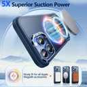 Mist-Armor Designed for iPhone 15 Pro Max Case, [Fit for Mag Safe] [Non-Slip Edge] Military Grade Protective Bumper Silicone Matte Phone Case Cover for iPhone 15 Promax 6.7" Men Women, Blue