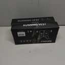 2 x REVALI Running Vest, USA Original Patent, Zip Reflective Running Vests with 500ml Hydration Bottle, Adjustable Waistband & Breathable Material, Chest Pack Gear Phone Holder for Men & Women (Small-Medium, Black)