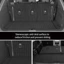 Custom for 2022-2026 Nissan Pathfinder Cargo Mats Trunk Liner with 3rd Rear Seat Backrest Mat All Weather TPE Protection Mat Accessories (for 2022-2026 Nissan Pathfinder)