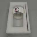 Initial Glass Cup with Lid Straw Ribbed Ice Tea Coffee Matcha Latte Clear Tumbler Co Work Women Coworker Colleague Secretary Assistant Nurse Teaher Member Bulk Appreciation Thank You Employee Gift C