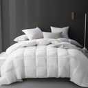Hotel Grand White Goose Feather And Down Fiber Comforter Kin