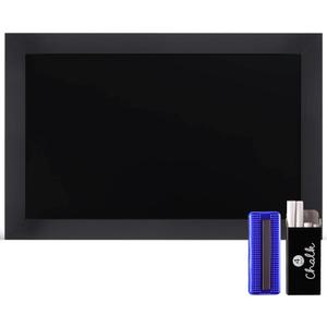 HBCY Creations Rustic Black Magnetic Wall Chalkboard, Small Size 11" x 17", Framed Decorative Chalkboard - Great for Kitchen Decor, Weddings, Restaurant Menus and More!  (11" x 17")