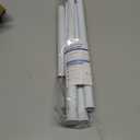 Spring Tension Curtain Rod 32-76 inch, Adjustable Expandable Tension Curtain Rod No Drilling, Tension rods for Window Doorway Kitchen Curtain, White