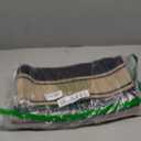 Striped Outdoor Rug 3'x5', Cotton Hand Woven Rug Front Door Mat,Washable Reversible Layered Door Mats, Foldable Front Porch Rug for Entryway/Home Entrance/Farmhouse(Black and Tan)