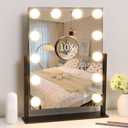 Vanity Mirror with Lights,Lighted Vanity Mirror with 12 Dimmable Bulbs for Dressing Room & Bedroom,3 Color Lighting,Modes Detachable 10x Magnification 360Ratation