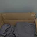 LANE LINEN 100% Organic Cotton Sheets King Size Machine Washable Fully Elasticized Soft & Comfy Mercerized Sustainably Produced All Season Eco Friendly Cotton Sheets sábanas King- Charcoal