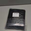 OWENIE Sally Blackout Curtains for Bedroom 63 Inch Length 2 Panels Set, Solid Thermal Insulated Room Darkening Rod Pocket Privacy Window Treatment Curtains Blackout Drapes, W40 x L63 Inch, Black