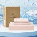 Cozy Bliss Premium Cooling Sheet Set King Size, Q-Max>0.4, 3PCS No Flat Sheet with 2 Pillowcases, Breathable Fitted Sheet for Hot Sleepers & Night Sweats, Deep Pocket Up to 15 Inches, Pink