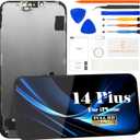 TFT for iPhone 14 Plus Screen Replacement for iPhone 14 Plus LCD Replacement for iPhone 14 Plus A2632 Touch Screen Display Digitizer Assembly Repair Kits(BlackWithout Frame)