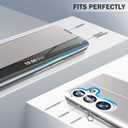 for Galaxy S24 FE 5G Case View Clear Window Leather Hard PC S24 FE Case Slim Mirror Kickstand Luxury Flip Shockproof for Samsung Galaxy S24 FE 5g Cover Protective (Gray)