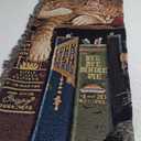 Pure Country Weavers Remington The Well Read Blanket by Charles Wysocki - Gift for Cat Lovers - Tapestry Throw Woven from Cotton - Made in The USA (72x54)