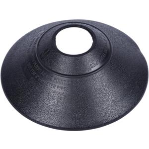Oatey 14136 Rain Collar 1.5"-3" No-Calk Roof Flashing, Black
