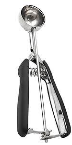 Professional Stainless Steel Ice Cream Scoop 50MM, Cupcake Scoop Muffin Scoop for Baking, Good Soft Grips, Quick Trigger Release