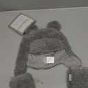 Tadpoles Super Soft Plush Sherpa Hat & Mittens Set, Grey
