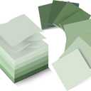 24 Pcs Sage Green Sticky Notes Sage Green Office Supplies 3 x 3 Inches Pastel Self Stick Note Pads for Women Teacher Gift Office School Bible Journaling Planner (No Lined)