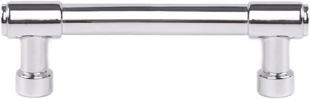 khtumeware Polished Chrome Cabinet Pulls - Center to Center 3" (Approx. 76MM) - Pack of 6 - Kitchen Handles for Cabinets Cupboard Handles Drawer Pulls.
