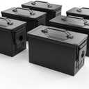 HARDROCK Metal Ammo Can, Ammo Box (50cal *6, Black)