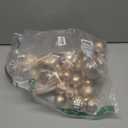 Christmas Ornaments Set with 36pcs Shatterproof Christmas Tree Decorations, MultiSize Christmas Ball Ornaments with 7 Styles Champagne