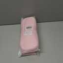 2 x Pink Puffy Puffer Makeup Bag for Purse Small Makeup Pouch Quilted Cosmetic Bag Cute Cotton Toiletry Pouch Bag for Women