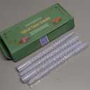 10 Inch Light Blue (Pale Blue) Spiral Taper Candle Set, 10 Pack Unscented Dripless Long Burning Time Candlesticks for Dinner Party Wedding Shower and Home Decoration