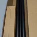 2 Pack Heavy Duty Curtain Rods for Windows 28 to 48 Inch, 1 Inch Black Adjustable Curtain Rod Set with Easy Installation and Modern Design (A1,Black,30-60",2Pack)