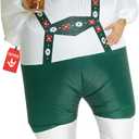 Morph Inflatable Lederhosen Costume Men, Lederhosen Inflatable Fat Suit Costume, Blow Up Suit