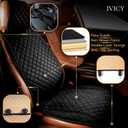 IVICY Faux Suede Front Car Seat Cover Durable, Non-Slip Seat Protector for Cars 1 Unit, Black