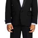 Nautica Boys' 4-piece Tuxedo Set with Dress Shirt, Bow Tie, Jacket, and Pants (Black) Size 5