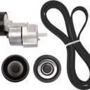 Belt Tensioner & Idler Pulley Serpentine Belt Kit Fit for Hyundai, for Kia 2011-2015 2.0L 2.4L # 6PK2125, 252122G760, 2528125000, 2528825001