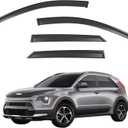 Window Visors Rain Guards fits 2023-2026 Kia NIRO, Out-Channel Side Window Wind Deflectors Vent Shades Accessories, Dark Smoke 4 Pcs, 2024 2025