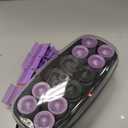 Conair Hot Rollers for Long, Medium & Short Hair, 12 Ceramic Flocked 1-Inch and 1-Inch Heated Hair Rollers with Clips, Hot Curlers for Women, Volume & Curls,