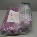 ProsourceFit Acupressure Mat and Pillow Set for Back/Neck Pain Relief and Muscle Relaxation Large - Purple/White