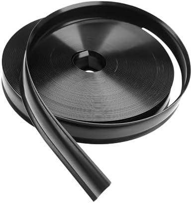 1" Black Vinyl Trim Molding Screw Cover RV Boat Camper Travel Trailer (25 ft)