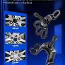 Orion Motor Tech Universal Front Wheel Hub Puller Set for 3-3/4 to 4-1/2 Inch IDs, Rear Axle Puller Kit for 4-1/2 to 5-1/2 Inch IDs, Flange Type Axle Remover Tool with 5/8 inch x 18 Forcing Bolt