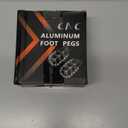 JFG RACING Dirt Bike Foot Pegs,CNC Footpegs Rest Pedal for Pit Bike KX85 01-24/KX65 00-24/KX100 98-20/KLX140 08-24/RM65 03-05/KX80 98-00/KX112 22-24/KLX140L 08-24/KLX140G 17-24/RM100 03-Black