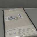 100% Blackout Shield Linen Blackout Curtains for Bedroom 84 Inches Long, Back Tab/Rod Pocket Living Room Drapes, Thermal Insulated Blackout Curtains 2 Panels Set, 50" W x 84" L, Cream