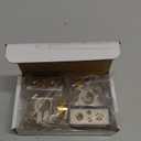 Battery Terminal Connectors, 0/2/4/6/8/10 AWG Battery Terminals, Heavy Duty Car Battery Terminal, Top Post Multiple Marine Superior Connectivity Long Lasting Easy to Install Versatile (Silver)