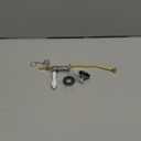 Boltigen Toilet Handle Replacement Kit, Front Mount Flush Handle for Toilet Tank, White Toilet Lever Replacement with Stainless Steel Flapper Chains, for Universal Toilets Flush Repair